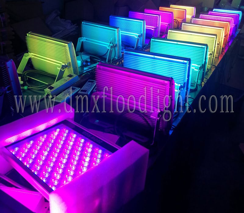 100w dmx rgb led flood light