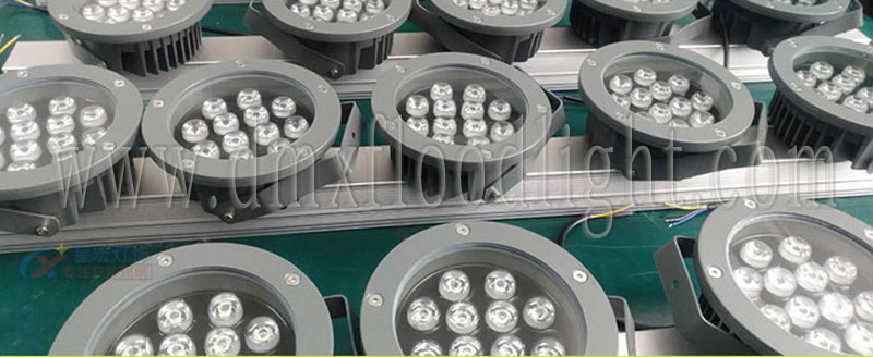 12w dmx rgb led lawn light