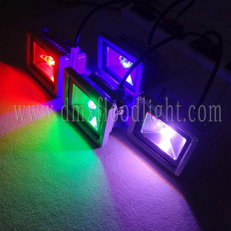 20w rgb flood light with remote control