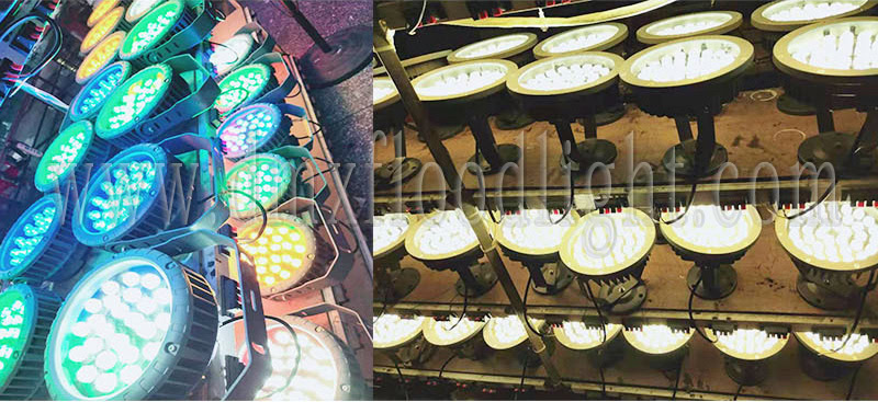 24w dmx rgb led lawn light