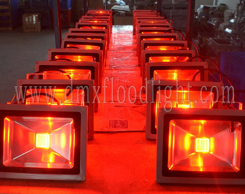 50w red flood light