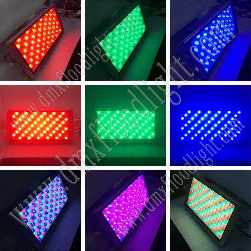 multi colored led flood light